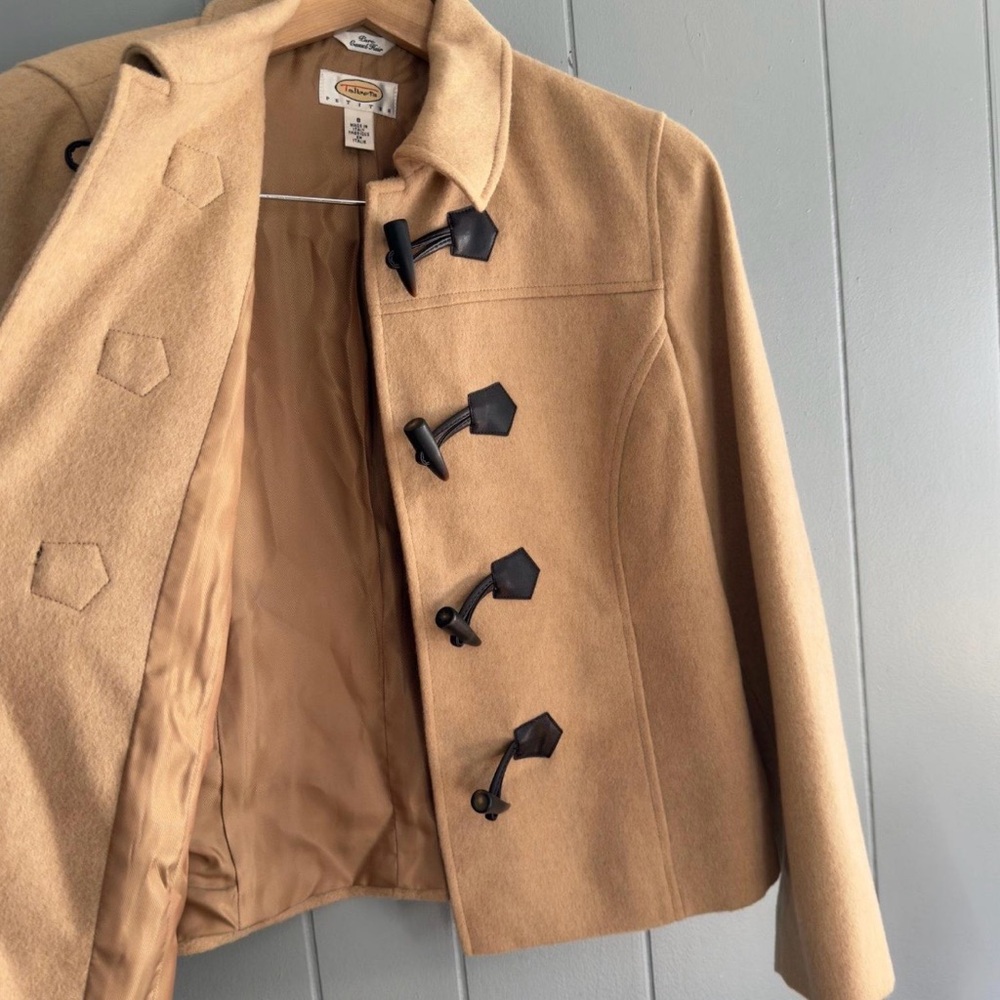 Talbots Camel Toggle Pea Coat - image 3